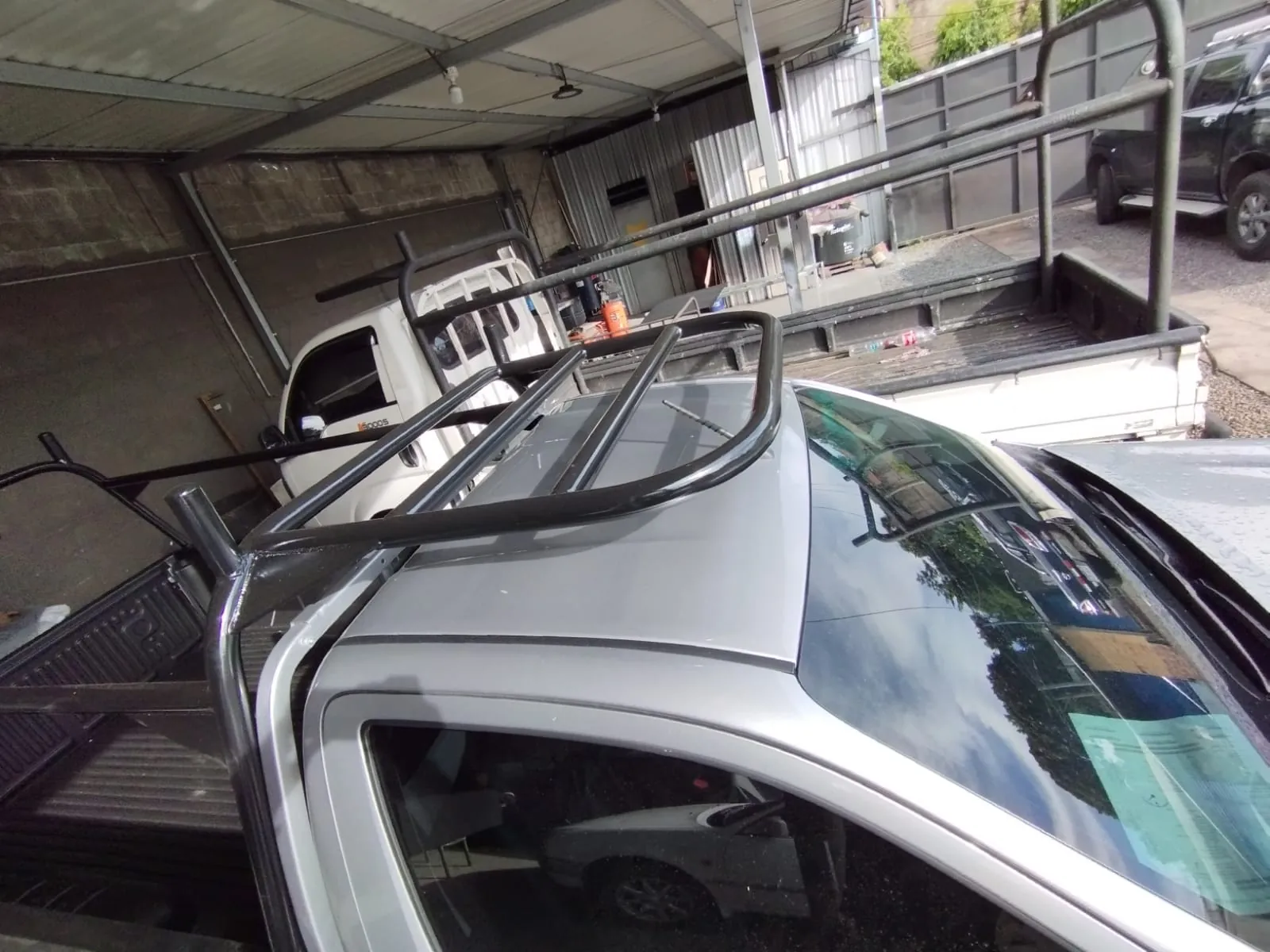Barandal Toyota Hilux visto desde arriba